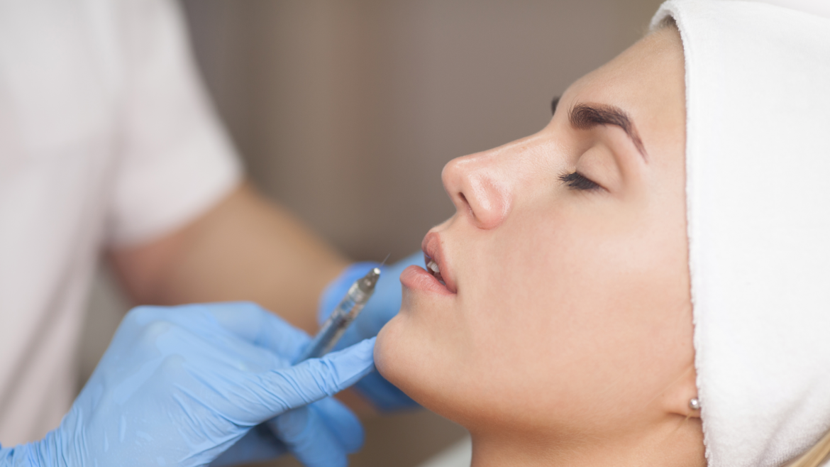 Chevy Chase Dermal Fillers model undergoing treatment