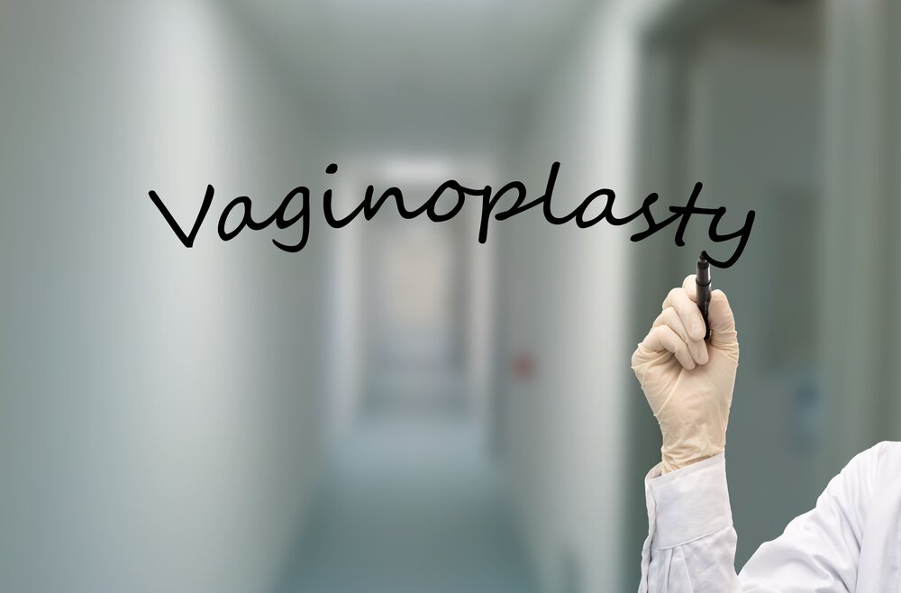 Vaginoplasty written on glass