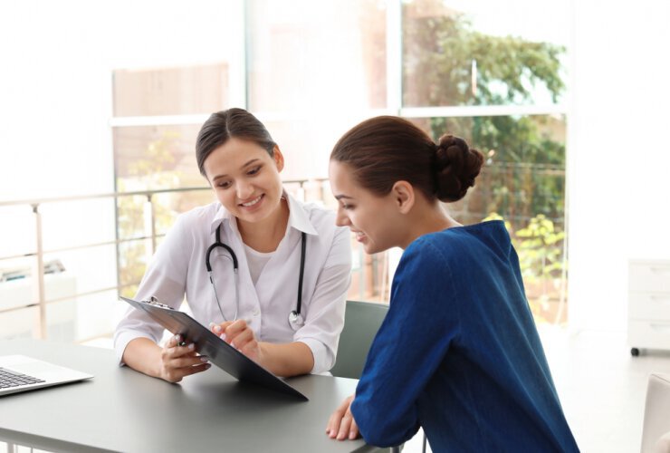 Washington DC Pelvic Organ Prolapse patient model seeing a doctor